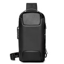 Bolsa Antifurto de Ombro Multifuncional com Travas de Segurança e Carregador Usb eletronicos 057 AmploTech Preto