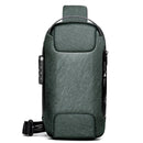 Bolsa Antifurto de Ombro Multifuncional com Travas de Segurança e Carregador Usb eletronicos 057 AmploTech Verde