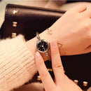 Relógio com Pulseira de Aço Feminino - Resistent Metal relógio 043 AmploTech Prata e preto