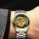 Relógio Dragon Luxury Oriental relógio 007 AmploTech Silver + Black