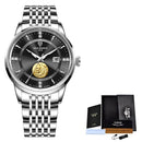 Relógio Masculino Goldfish Lige - Luxury Watch relógio 035 AmploTech Prata/ Preto