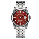 Relógio Masculino Kingnuos Casual - Casual Style relógio 036 AmploTech Prata/ Marrom