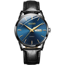 Relógio Quartzo de Luxo - Golden Watch relógio 042 AmploTech Preto/Azul