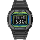 Relógio SMAEL Clássico 1801 - Classic Watich relógio 025 AmploTech Preto e Verde