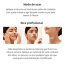 Máscara Facial Coreana | Colágeno Puro | Hidratação Profunda | Anti-Idade