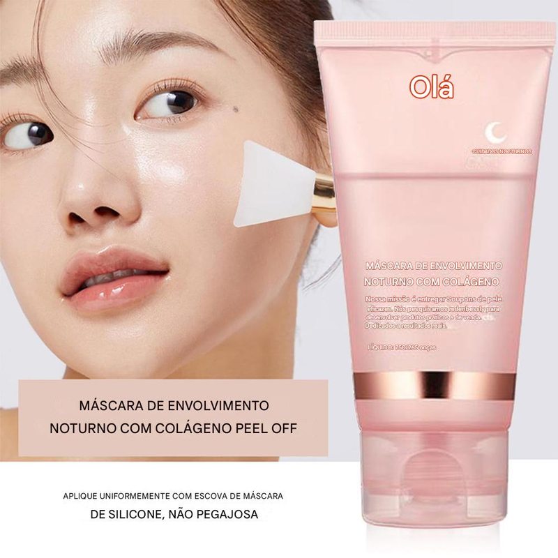 ColágenoGlow Pro- Máscara de Colágeno + Pincel Aplicador  Brinde